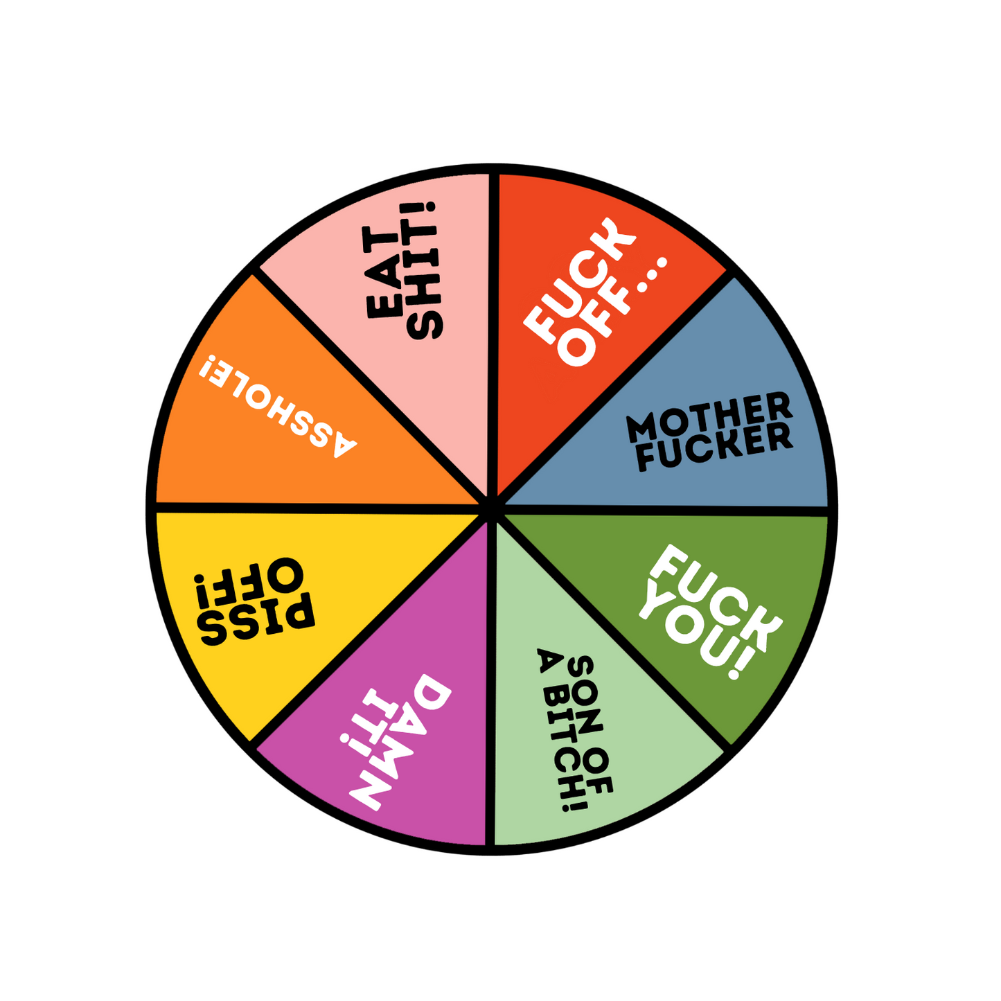 NAUGHTY VERSION - CHOP SAYS SPINNER PIN