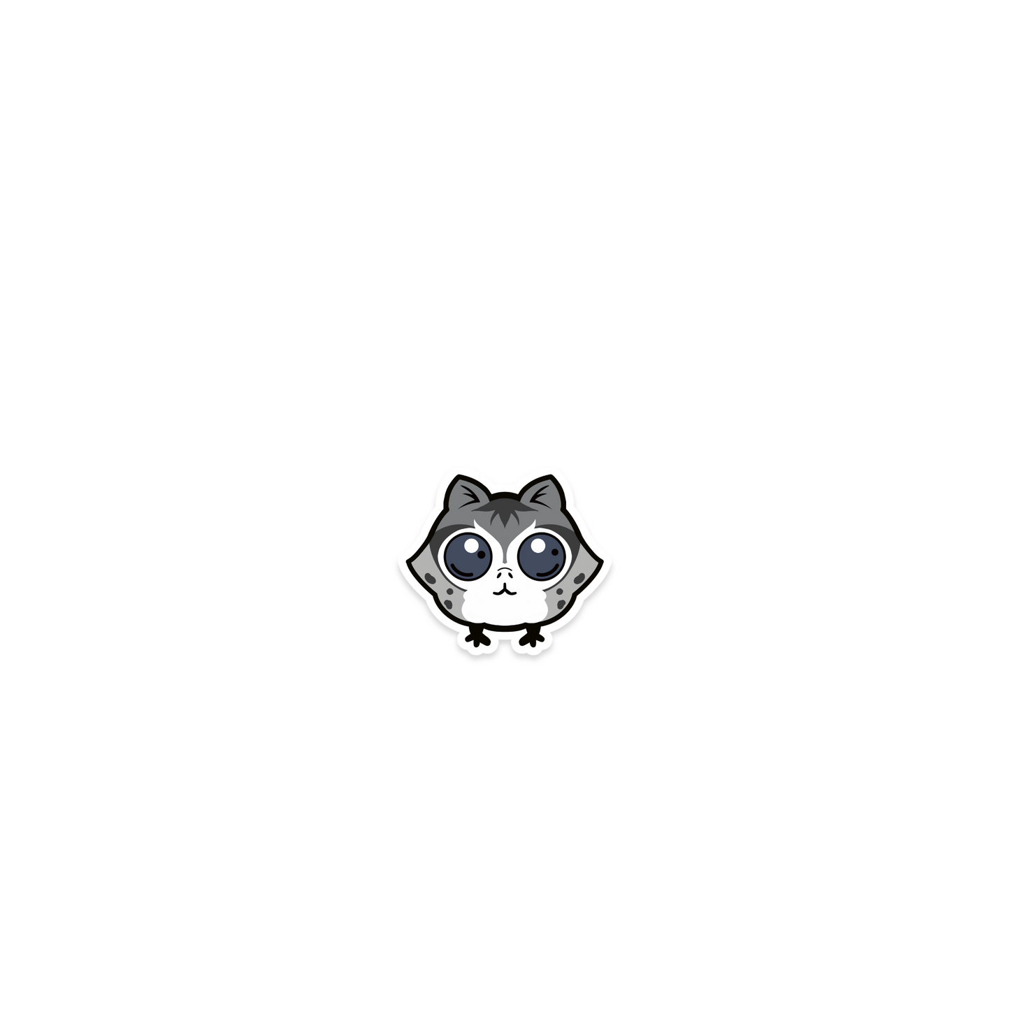 GRAY MINI L0TH BALL MINI STICKER