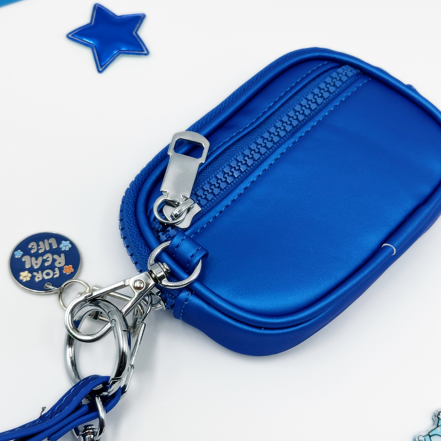 BLUE PIN WRISTLET WALLET BUNDLE