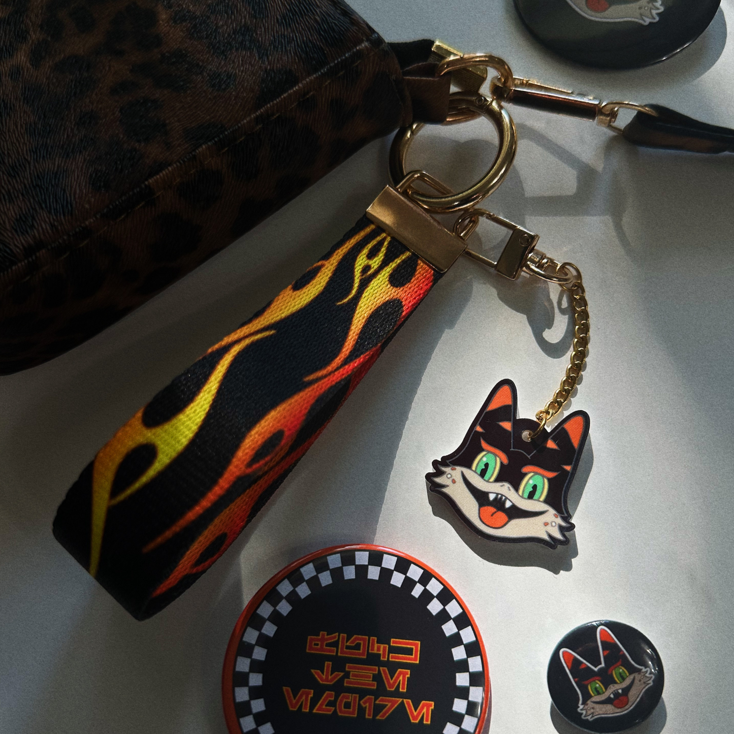 LOTHALOWEEN CAT BAG CHARM + STRAP