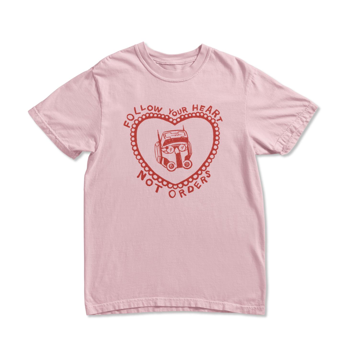 PINK FOLLOW HEART TEE
