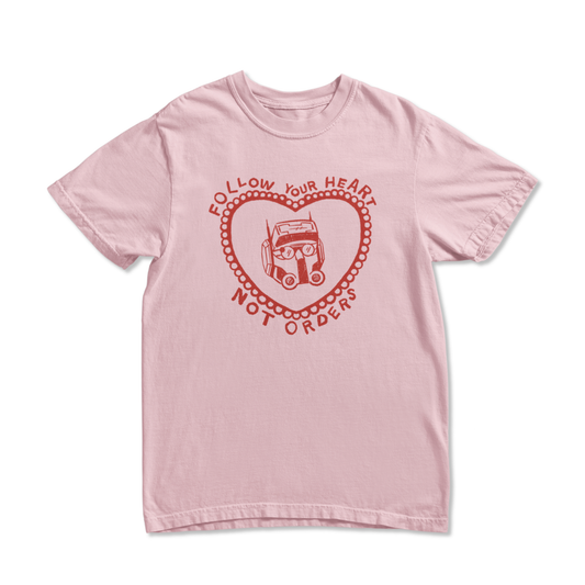 PINK FOLLOW HEART TEE