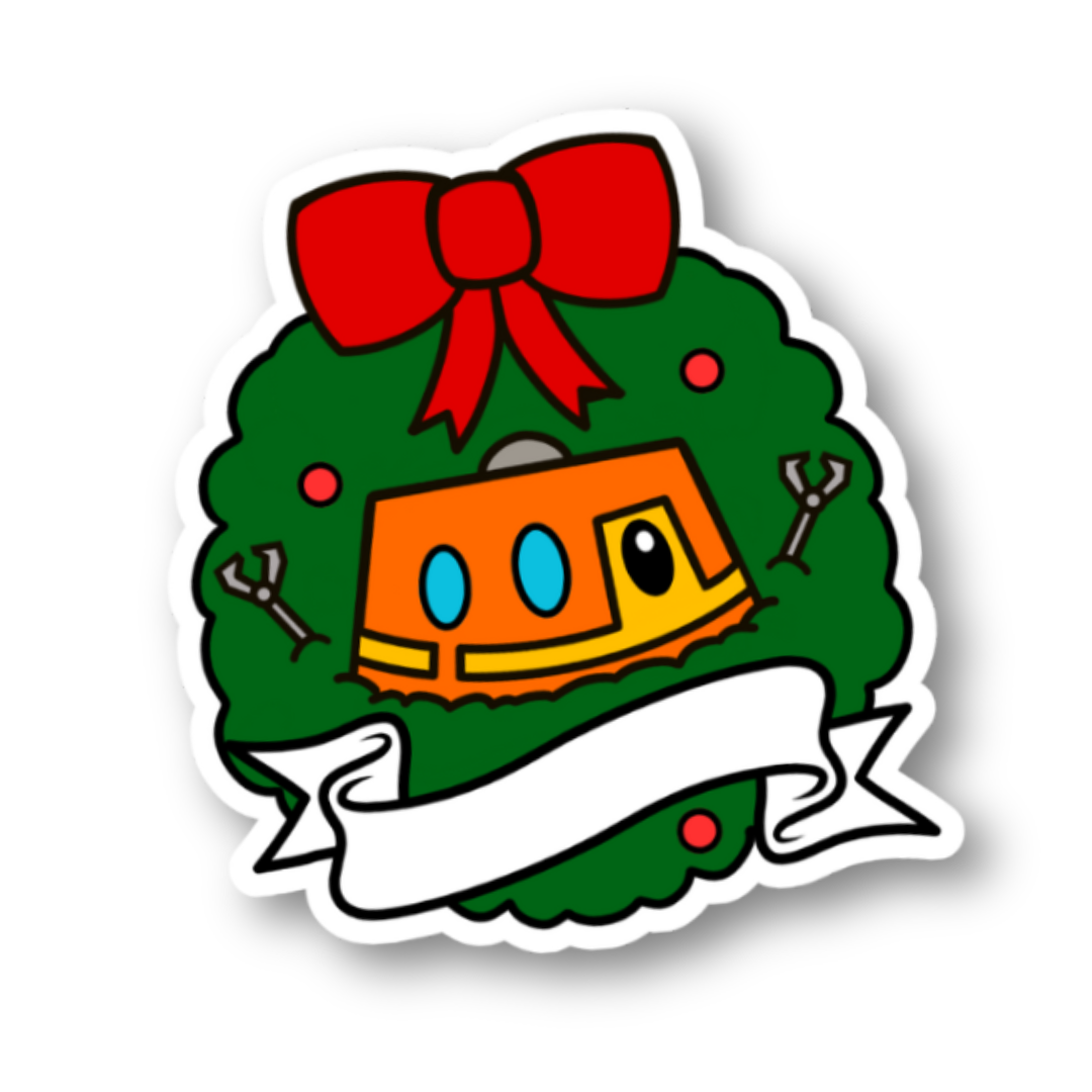 CH0P WREATH STICKER
