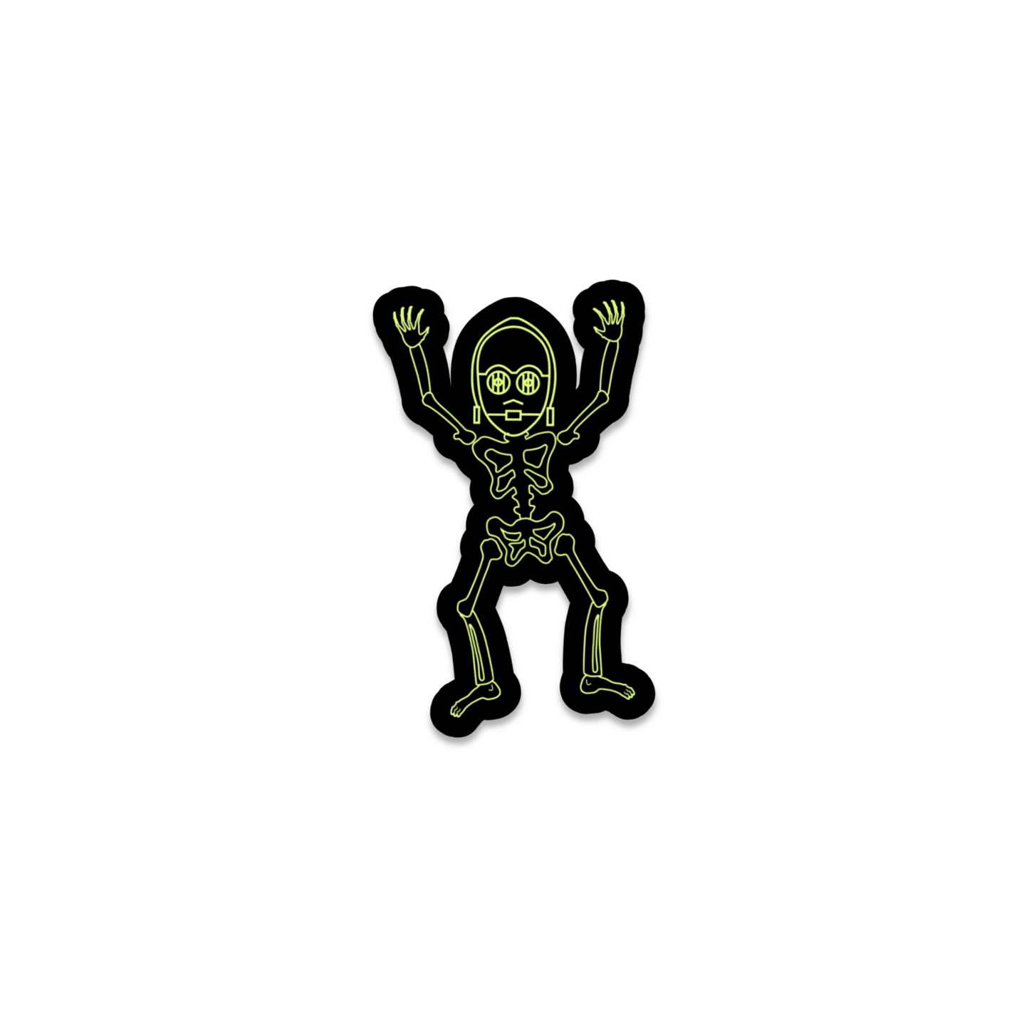 SKELLY THREEP STICKER