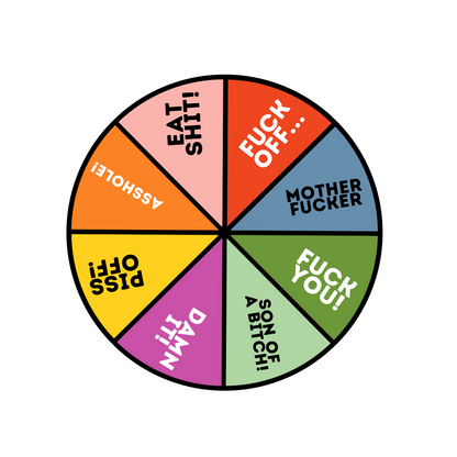 NAUGHTY VERSION - CHOP SAYS SPINNER PIN