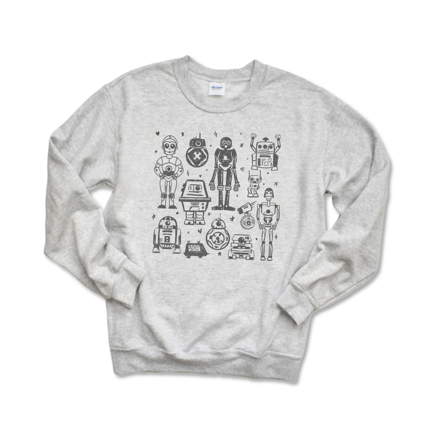 DROIDIE DOODLE CREW SWEATSHIRT