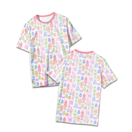 ALL OVER PRINT DROIDIE PRINT TEE (ALLOW 3-5 WEEKS FOR SHIPPING)