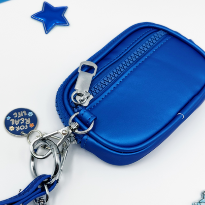 BLUE PIN WRISTLET WALLET BUNDLE