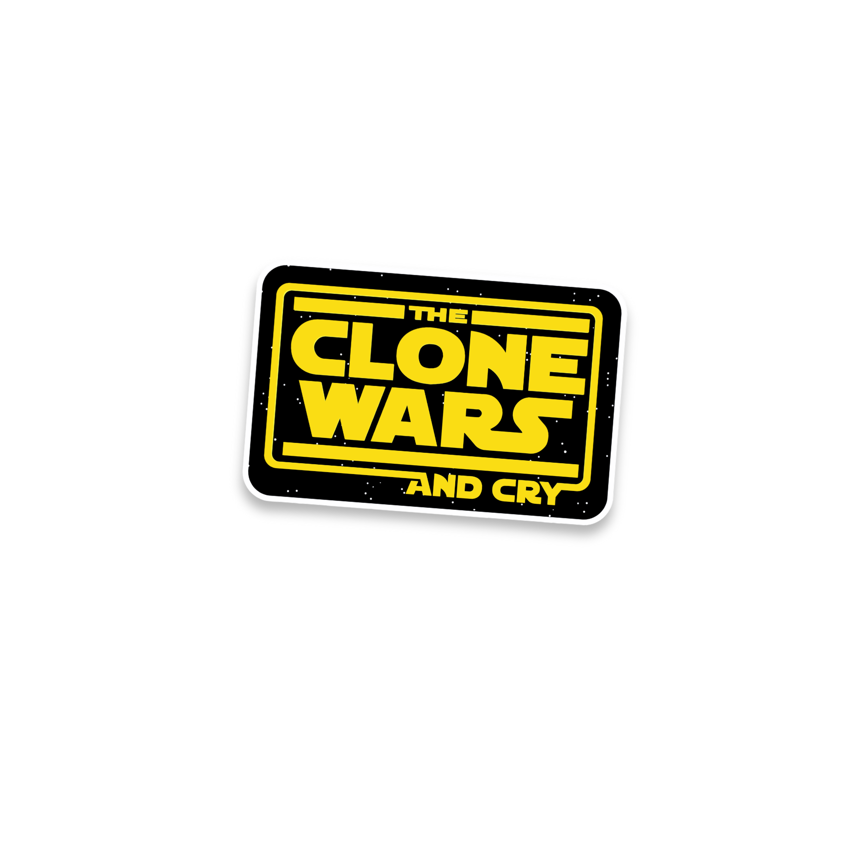 black ang yellow sticker