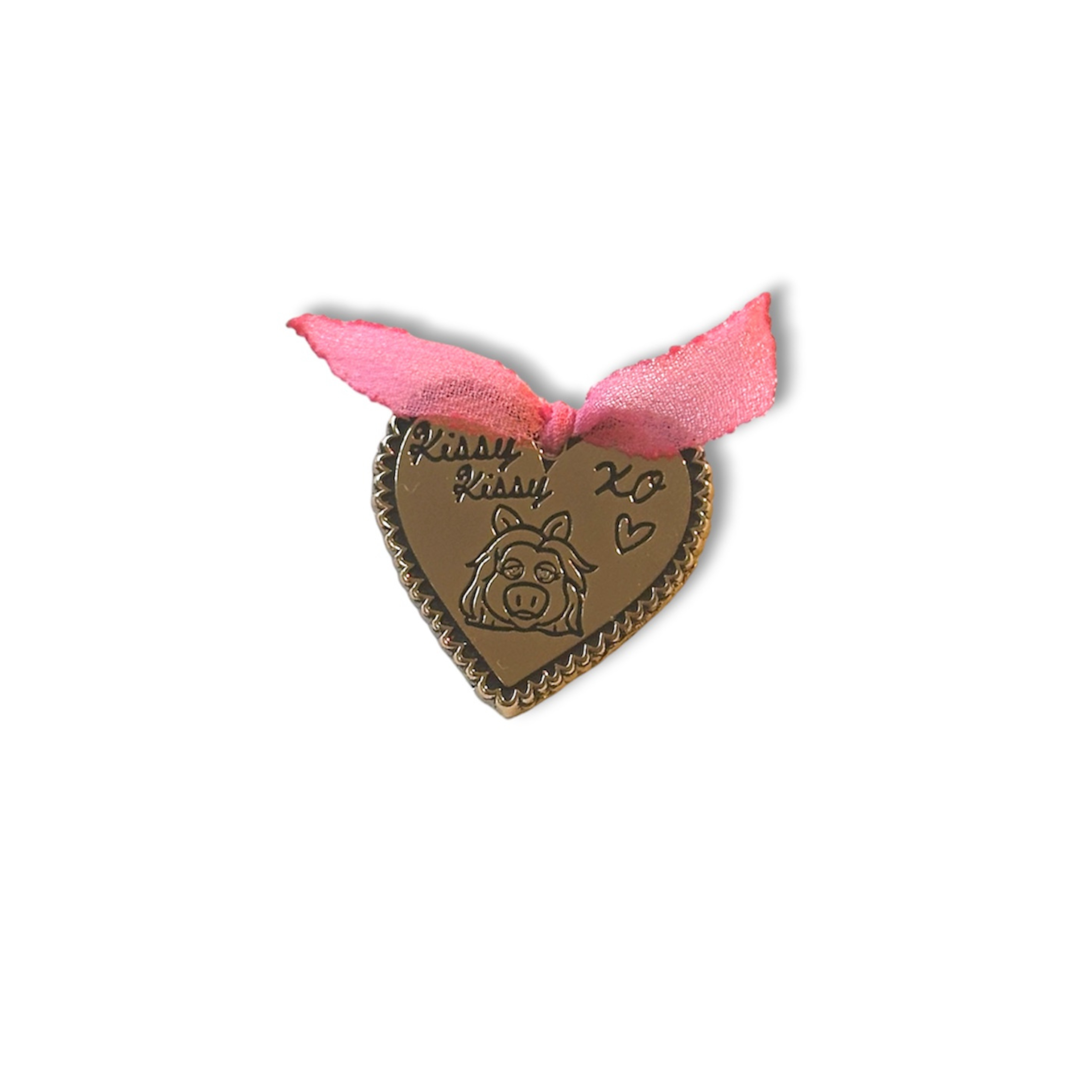 XOX HEART PIG PIN