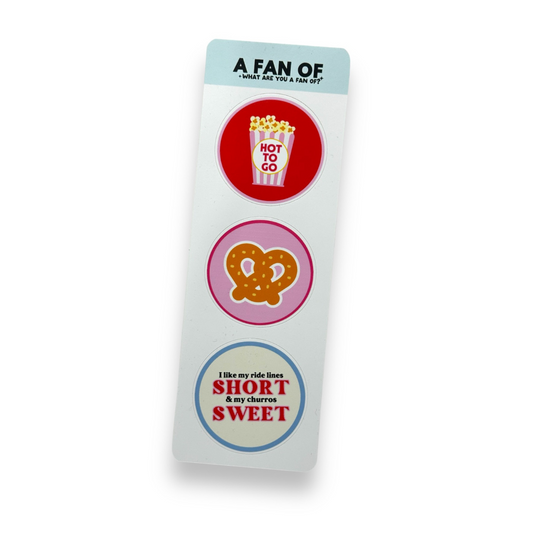 SNACKS 3 PACK STICKER SHEET