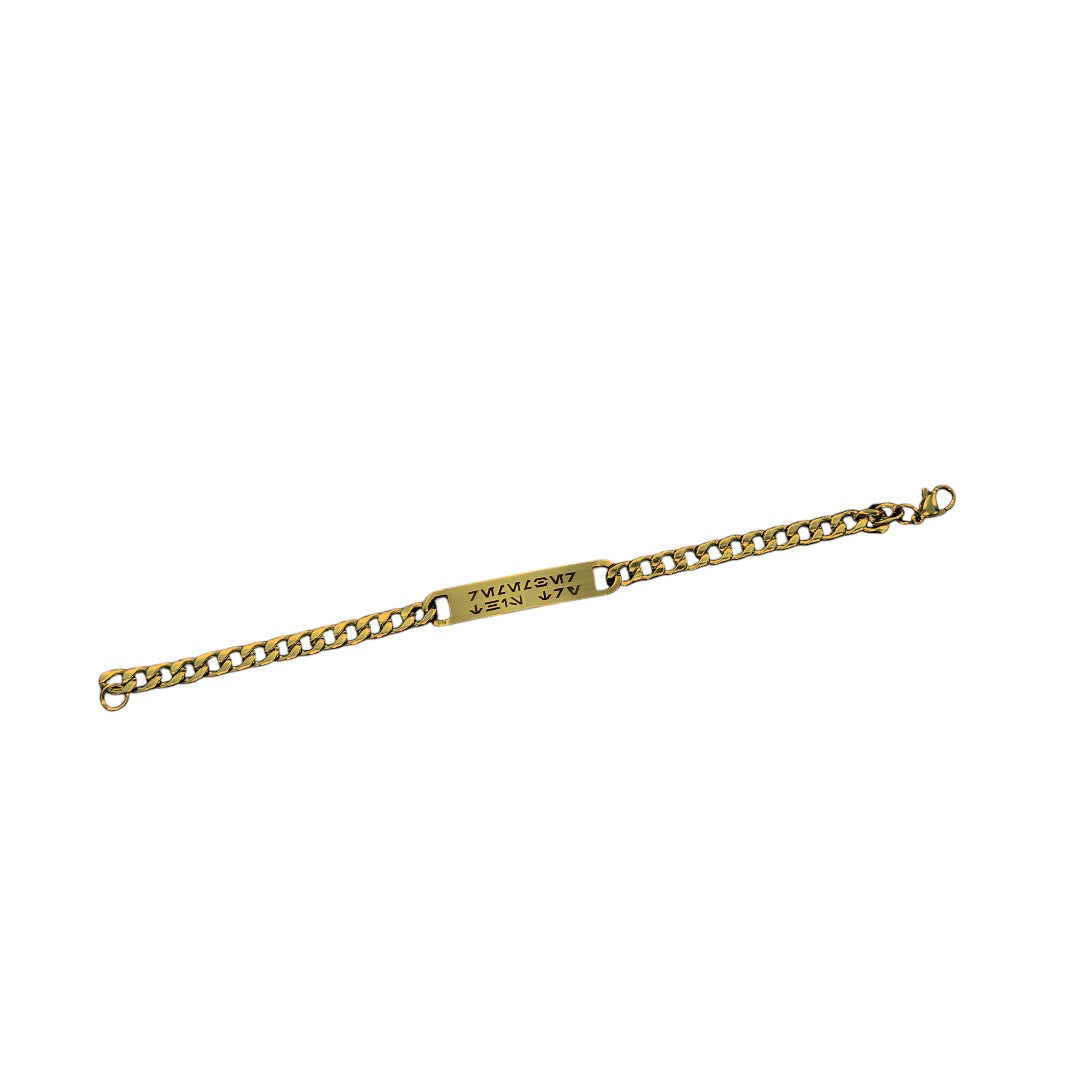 REMEMBER THIS TRY BRACELET - GOLD