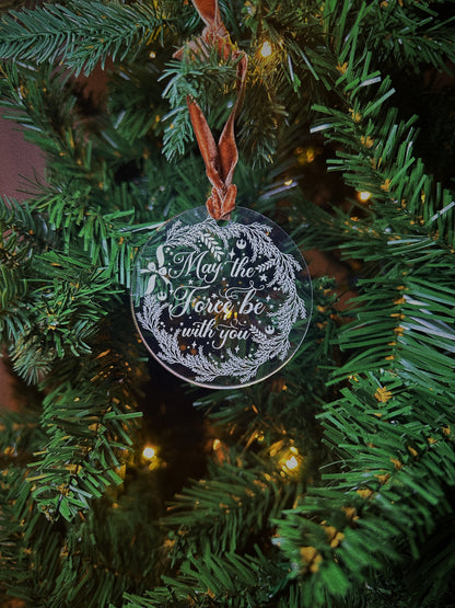 WREATH ACRYLIC ORNAMENT