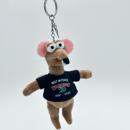 RAZIZO PLUSH RAT KEYCHAIN