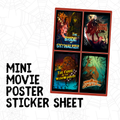 MOVIE POSTER STICKER SHEET