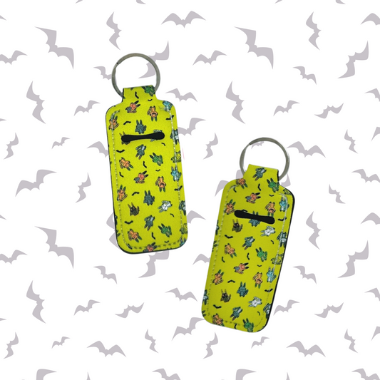 COSTUME CAT PATTERN CHAPSTICK HOLDER