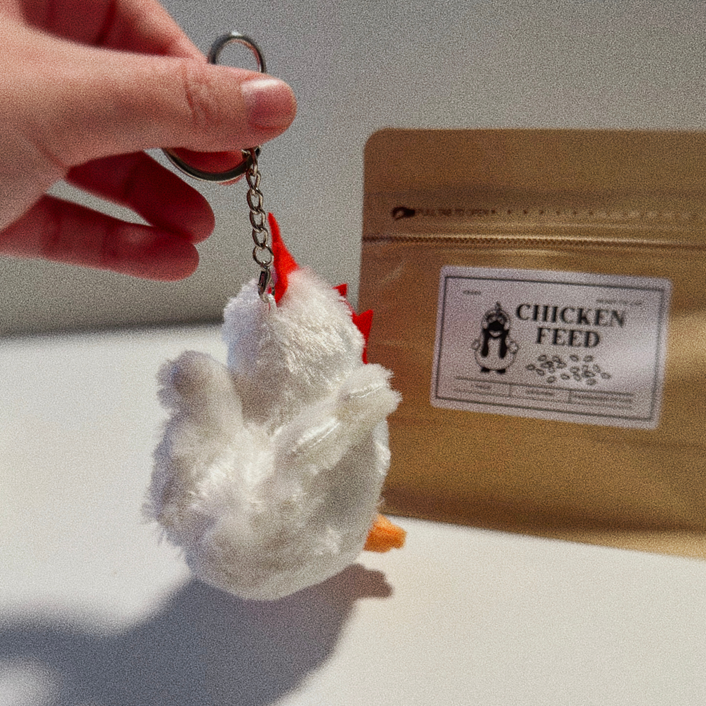 CHICKEN PLUSH KEYCHAIN