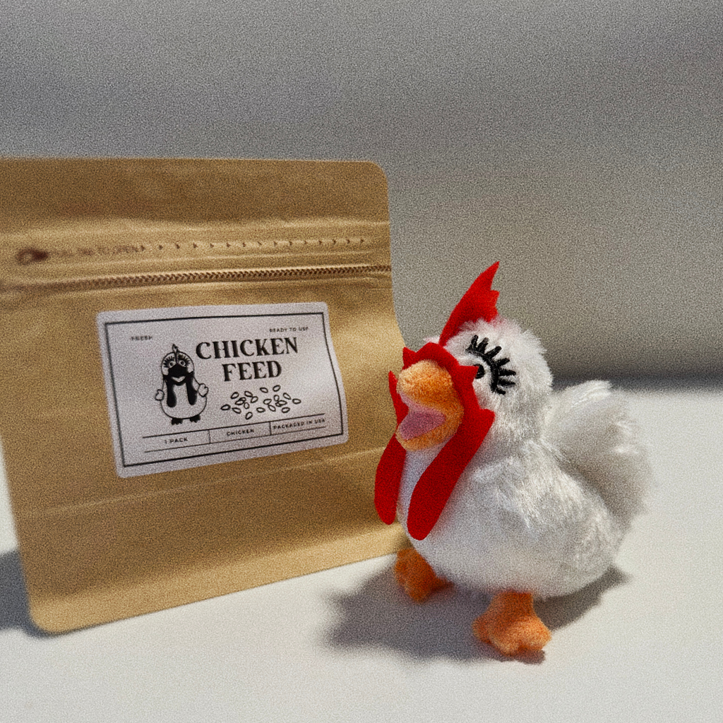 CHICKEN PLUSH KEYCHAIN