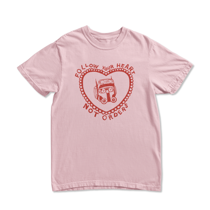 PINK FOLLOW HEART TEE