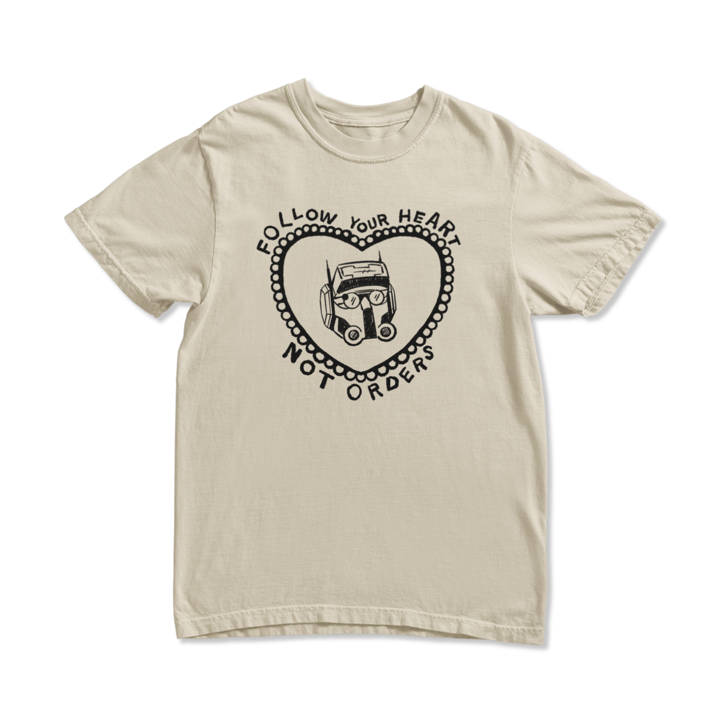 IVORY FOLLOW HEART TEE