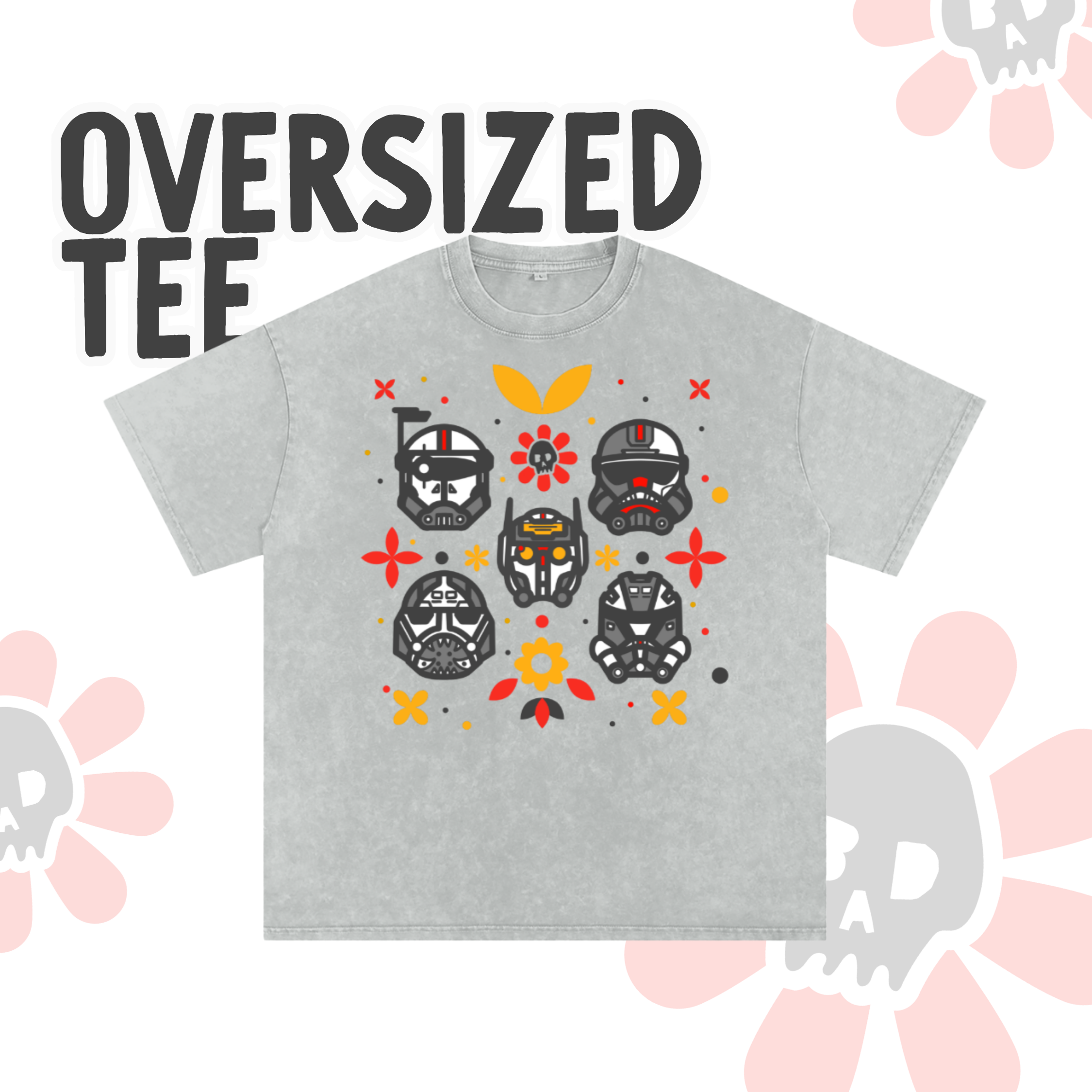 BATCH OF FLOWERS OVERSIZED TEE
