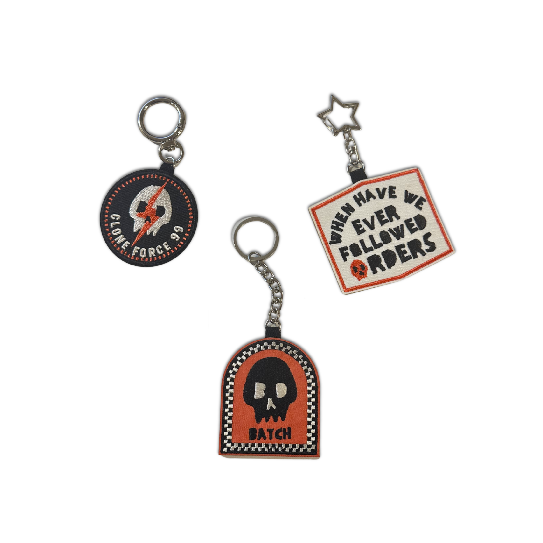 DOUBLE SIDED BATCH KEYCHAIN