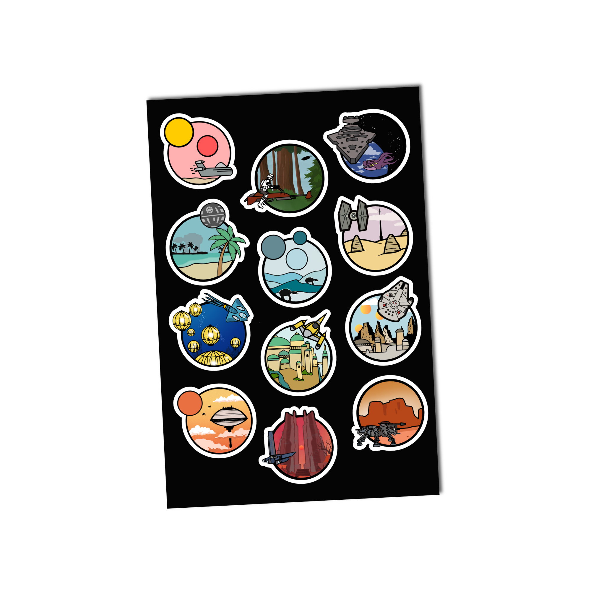 WORLDS TRAVELER STICKER SHEET