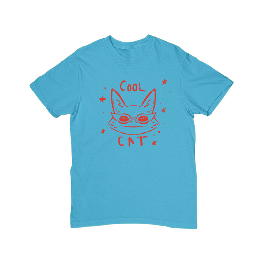 COOL CAT SAPPHIRE TEE