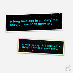 LONG TIME A-GAY STICKER