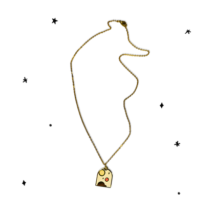 BINARY SUNS CHARM NECKACE