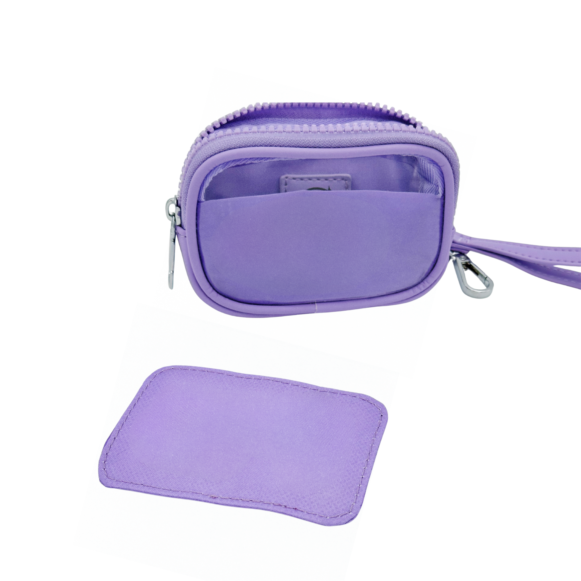 PURPLE TRINKET WALLET + WRISTLET
